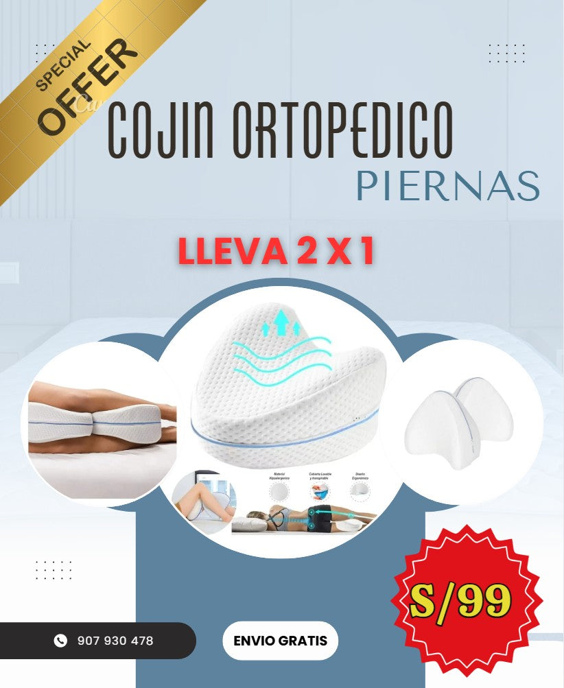 Almohada Ortopédica Piernas-Lumbar 2025 ✅ Envío Gratis