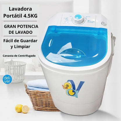 MINI LAVADORA PORTÁTIL DE 4.5 KG