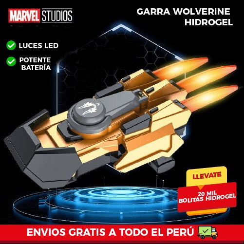 GARRA WOLVERINE CON BALA HIDROGEL ✅ Envío Gratis