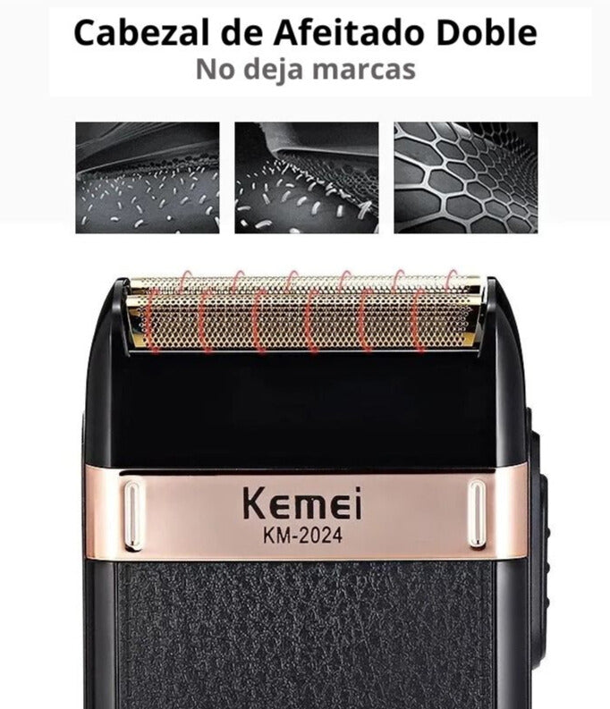 Afeitadora Profesional Portátil- KEMEI 2024 ✅ Envío Gratis