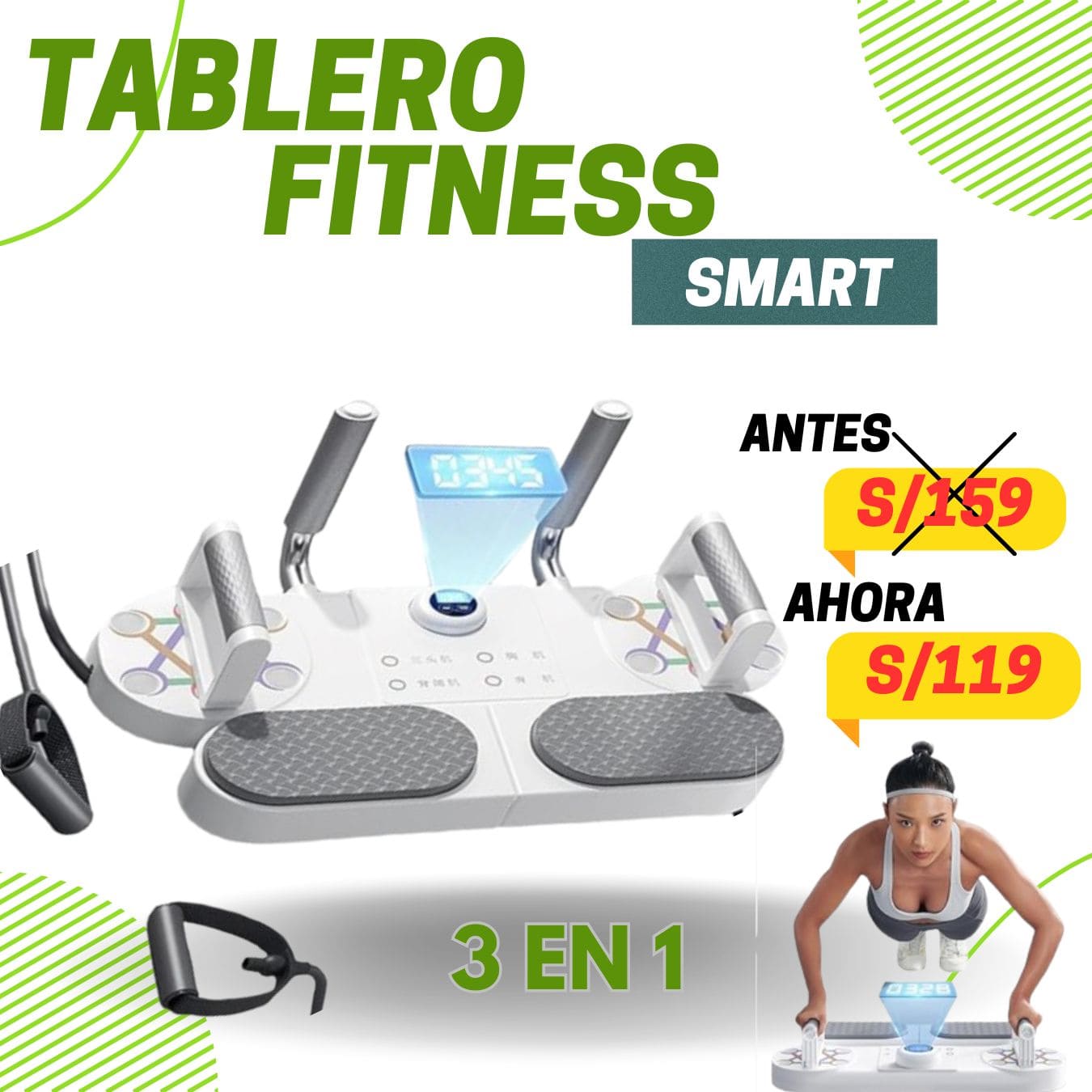 TABLERO FITNESS SMART ✅ Envío Gratis