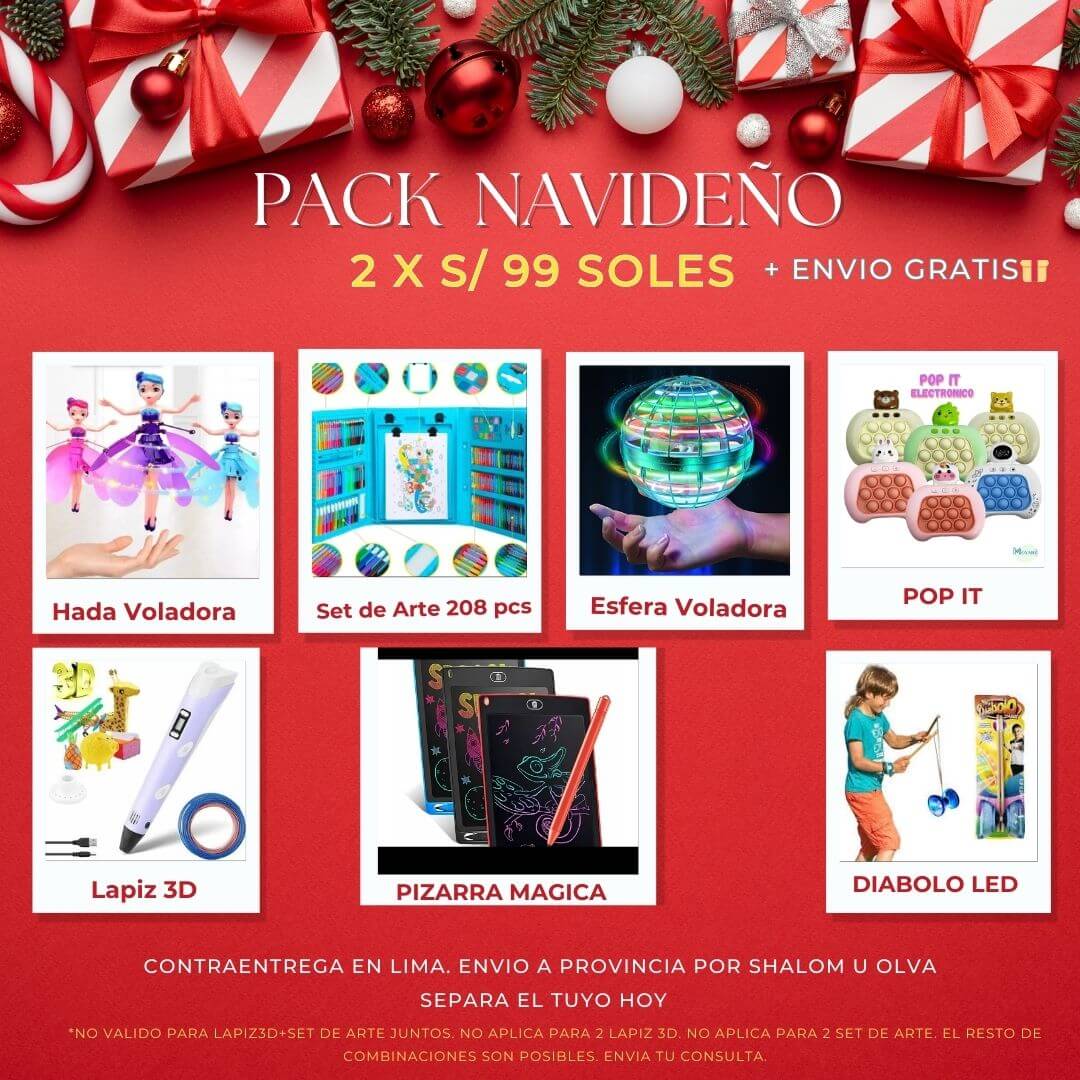 Pack Navideño (2x99 soles) ✅ Envío Gratis