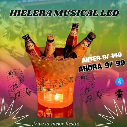 Hielera Musical LED 🎶